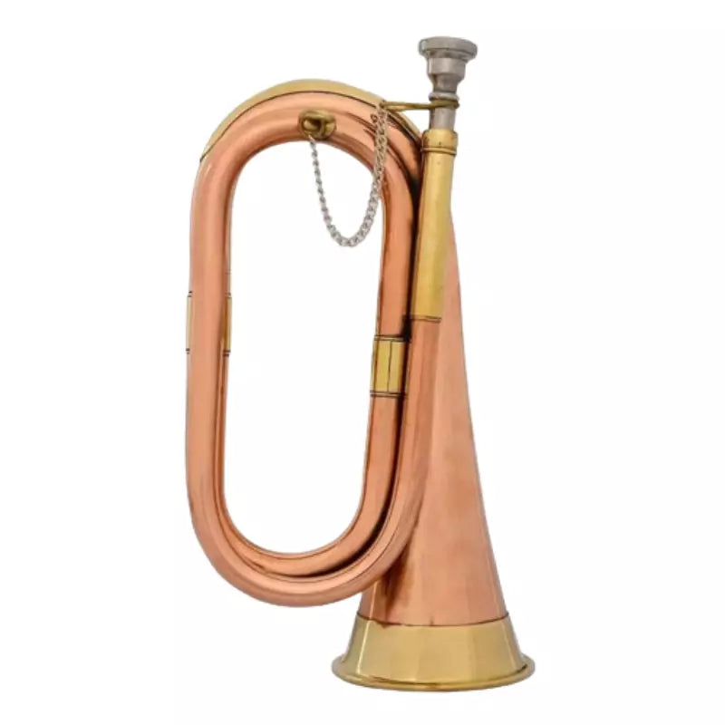 Bugle Handmade Copper+Brass Instrument for Scouts + Army + Students & Gifts by Avoxy International