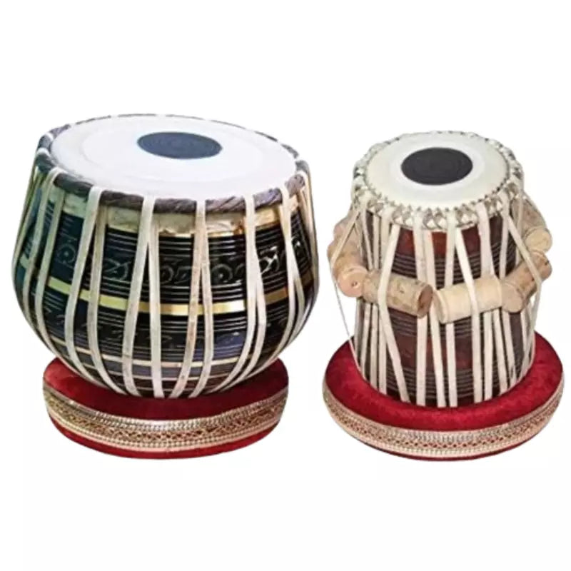 Tabla Set 4 KG Brass+ Black Color, Professional+ Classic+ Folk Music Instruments