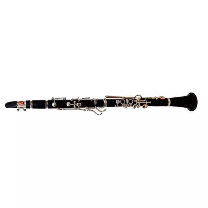 Clarinet Ebonite 13 Key B-Flat Brass Keys Nickel Plated by Avoxy International,extra Reed+Case