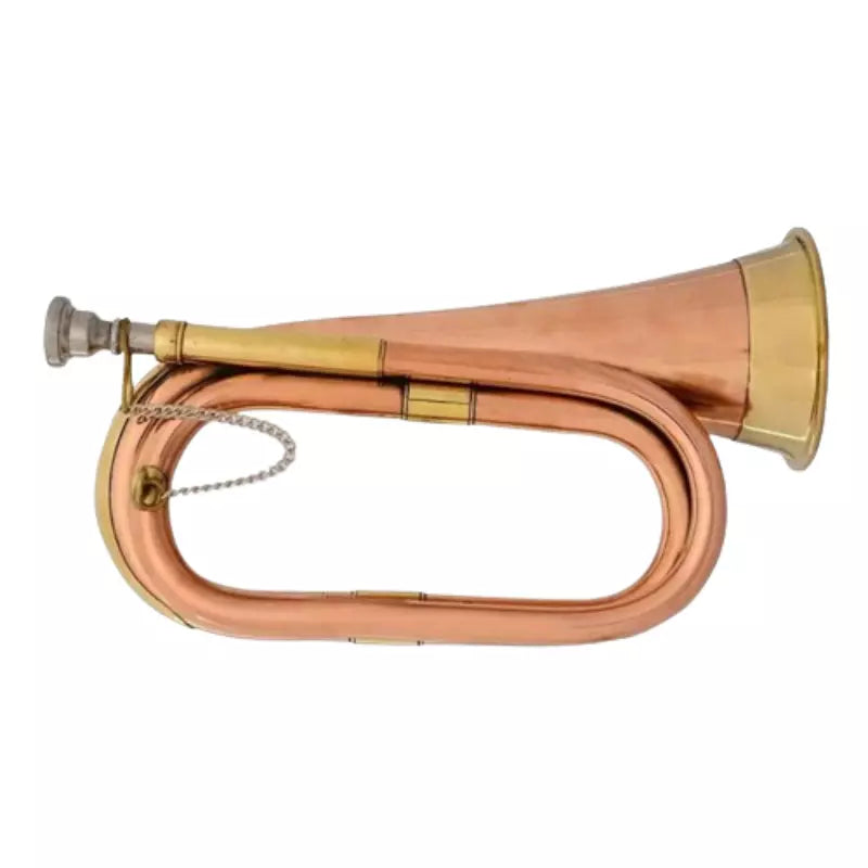 Bugle Handmade Copper+Brass Instrument for Scouts + Army + Students & Gifts by Avoxy International