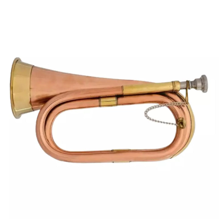 Bugle Handmade Copper+Brass Instrument for Scouts + Army + Students & Gifts by Avoxy International