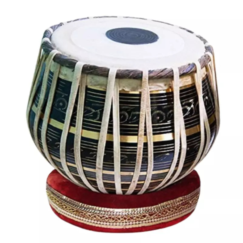 Tabla Set 4 KG Brass+ Black Color, Professional+ Classic+ Folk Music Instruments