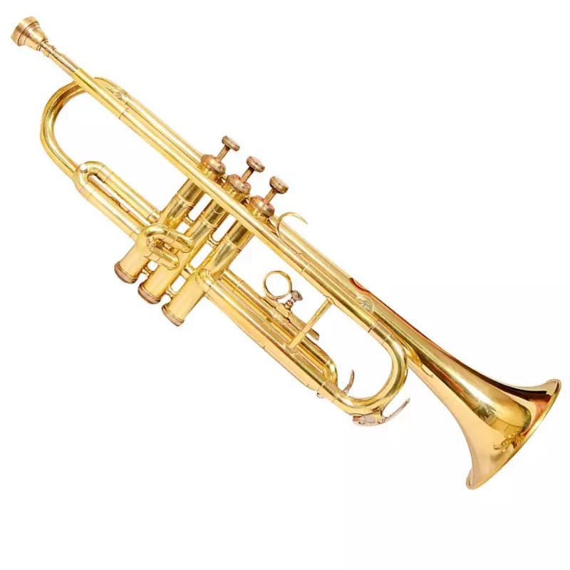 Trumpet Brass Handmade Bb, Brass Finish by Avoxy International with Case+ Mouthpiece for All